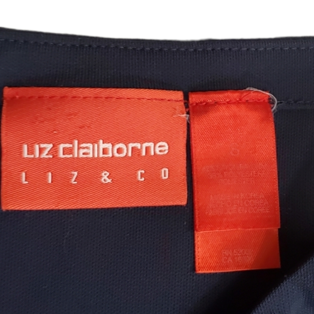 LIZ CLAIBORNE navy career tank S - Picture 3 of 4
